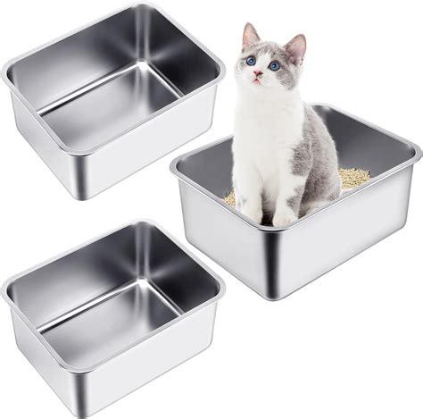 amazon metal litter box|best stainless steel litter box.